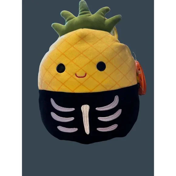 Squishmallows Halloween Pineapple Treat Pail "Maui" 3+ Plush Bucket Bag - Picture 11 of 12